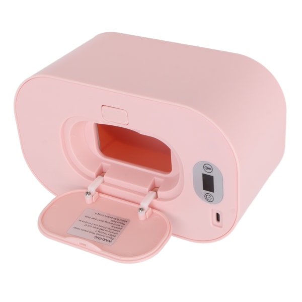 Baby vådserviet varmer USB konstant temperatur bærbar vådserviet varmer temperatur justering varm holder dispenser 5V pink