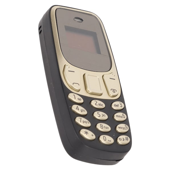Maailman Pienin Puhelin Handsfree Bluetooth-soitin Dual SIM-kortti Lukitsematon GSM 2 in 1 Mini Matkapuhelin Musta Kulta