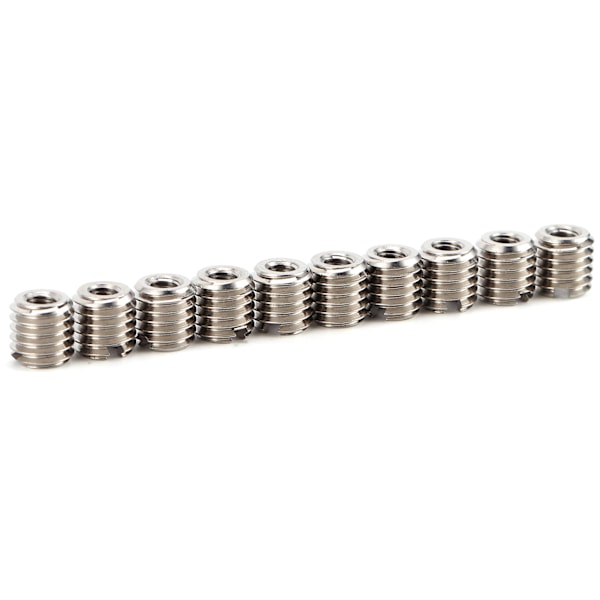 10 stk gjengeinnsatssett reduserende mutter 303 rustfritt stål hun M4x0,7 hann M8x1,25 0,3 tommer Lengde