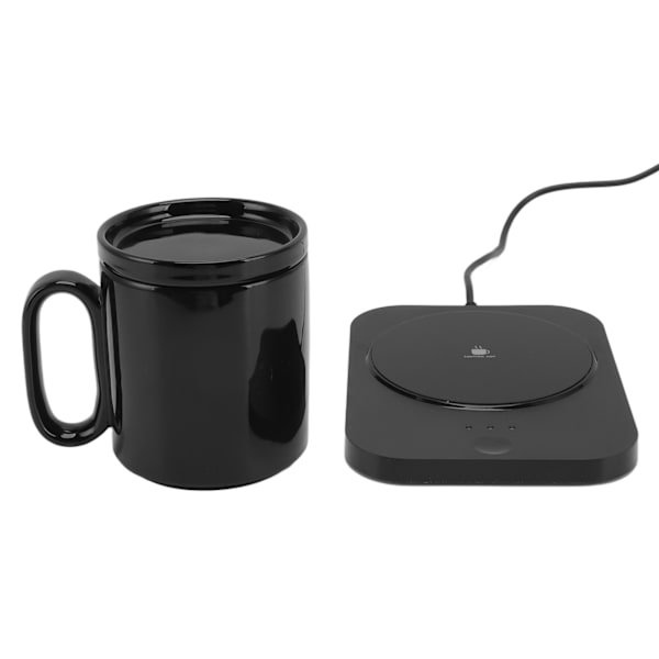 Smart Mug Warmer 3 Gears Control USB-driven Värmeunderlägg Mjölkkopp Isolering Varmare Svart
