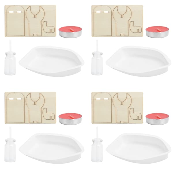 4 set Steam Boat Science Kit Ljusdriven DIY Fysik Utrustning Experiment Inlärningsleksak