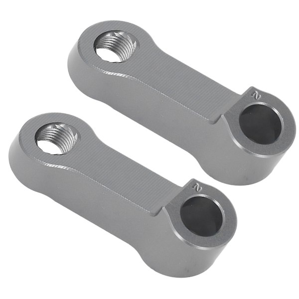 10mm Spejlforhøjere Forlængere Aluminium Legering Spacere Forlængelsesadapter Sæt til F900XR F900R S1000XR S1000R Grå