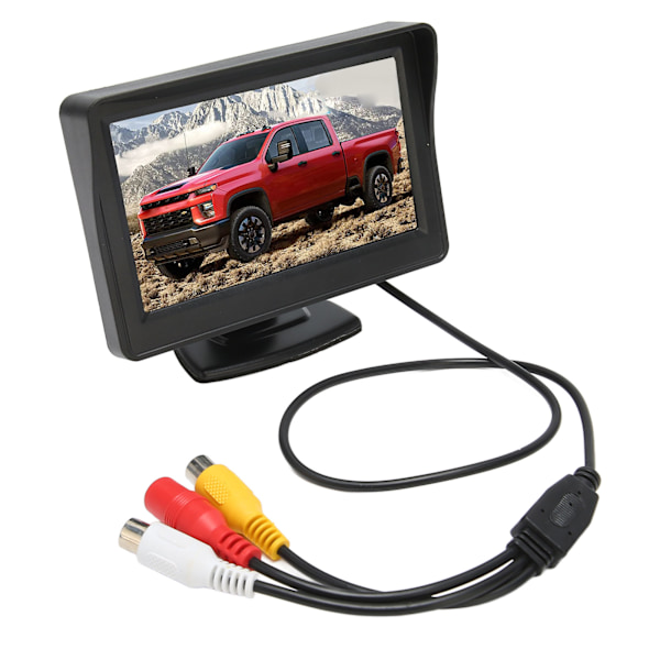 4,3-tums LCD-backup-skärm DC 12V vridbar bakifrån Back-up-skärm för billastbil RV minivan