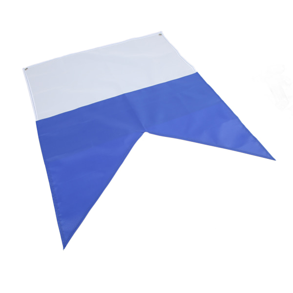Blå og Hvite Dykkeflagg Lys Farger Lettvekt 70x60cm Polyester Dykkerflagg for Snorkling Undervannsaktiviteter