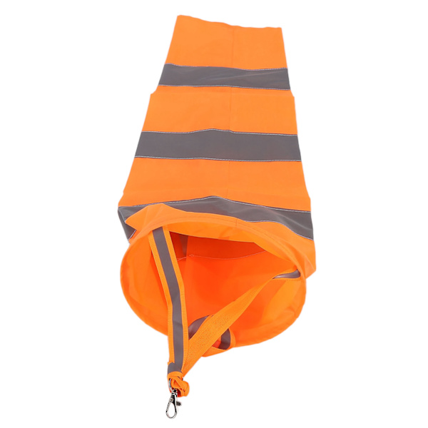 Reflekterande väder vindstrumpa vindriktningsindikator för utomhusflygplats Farm Garden Parks Orange60CM