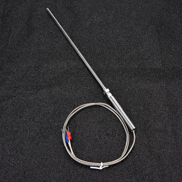 M8 Gänga Typ K Termoelement 200 mm Sond Temperatursensor Tråd 0-400 ℃ (1 m)