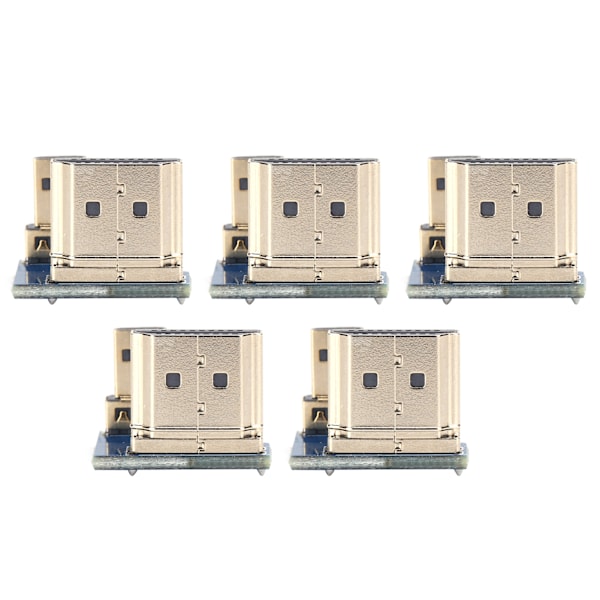 5st Micro för HDMI till High Definition Multimedia Interface Konverter Adapter Kontakt Passar Raspberry Pi 4B