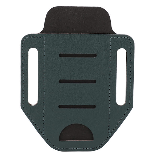 Læder Multitool Sked EDC Single Pocket Organizer Holder til Bælte Lommelygte CampingGreen