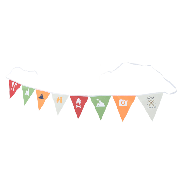 Pennant-banderoll Flerfärgad Hängande Slitstark Utomhus Triangel Flagga för Utomhus Trädgård Dekoration Färgglad