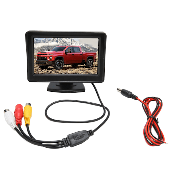 4,3-tums LCD-backup-skärm DC 12V vridbar bakifrån Back-up-skärm för billastbil RV minivan