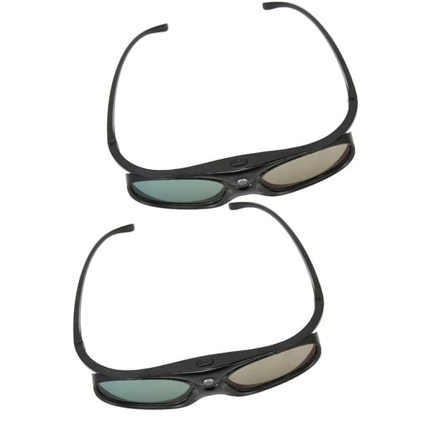 DLP Link 3D-glasögon Uppladdningsbara 144Hz Refresh Vänster Höger Eye Rotation 3D Active Shutter Glasögon Kompatibel med projektor