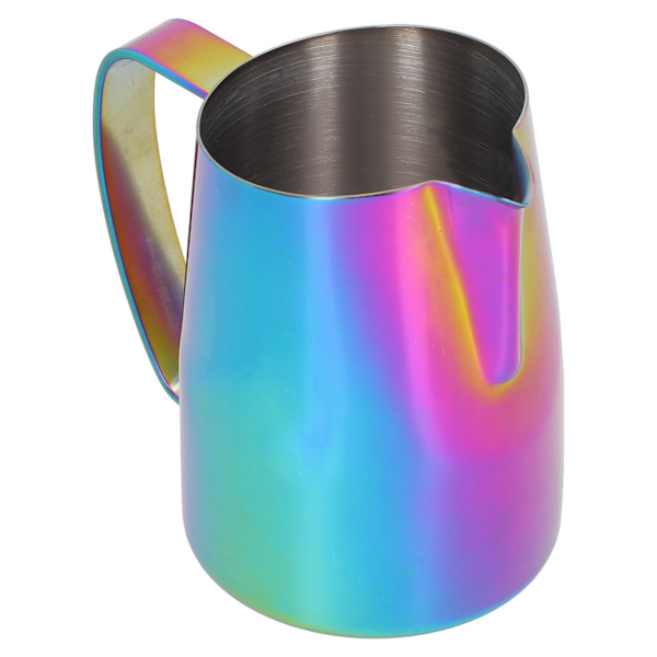 450 ml rustfritt stål kaffe Melkeskumming Latte Cup Kanne for hjemmekaffe Fargerik