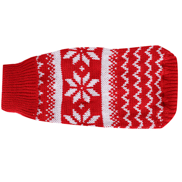Härliga Snowflake Djurkläder Vinter Jultröja Varma kläder för små hundar