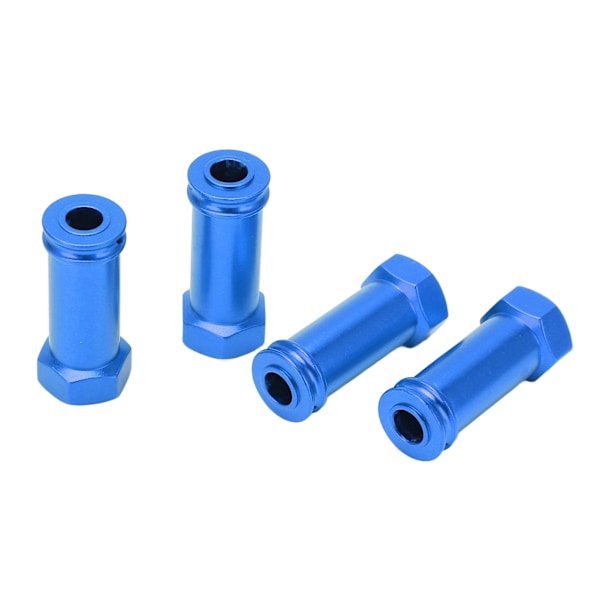 4 st 12mm Hjulhexnav Adaptrar Aluminiumlegering 30mm Förlängning Längre Kombinator för TRAXXAS Slash 2WD 1/10 RC Bil Blå
