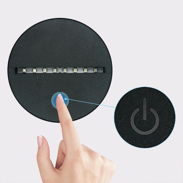 DIY diamantmaling 7 farger nattlys LED diamantmaling Broderi Hjeminnredning DP04