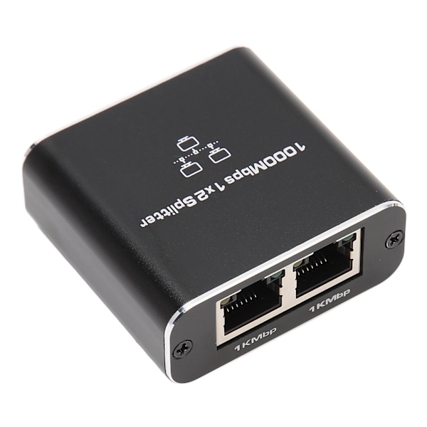1000 Mbps Ethernet-kabelsplitter 1 til 2 kompatibel med Cat5 Cat5e Cat6 Cat7 To enheter Del RJ45 nettverksdeler