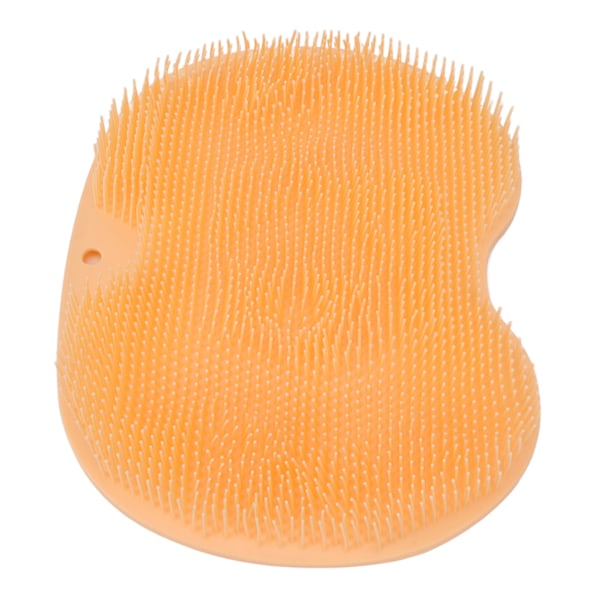Fodskrubbemassager med sugekopper Orange Blød sammenklappelig brusebad Fodskrubbe måtte rengøringsmåtte
