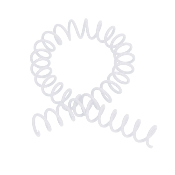 20 stk spiralbindingsrygger 30 ark ABS-plast spiralbindingsrygger for papirvarer Hvit