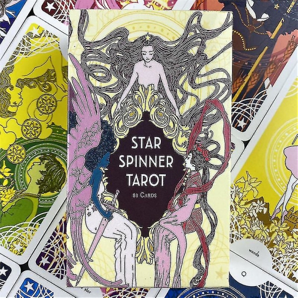 Star Spinner Tarot Englanninkielinen versio Pöytäkansi Tarot Oraakkelikortti Hauskaa Ennustaminen Kohtalolautapelit Pdf-opas78kpl Tt59