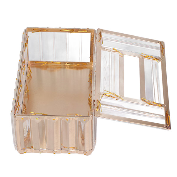 Tissues Box Guldpläteringsprocess Fint utförande Enkelt mode Multipurpose Tissue Storage BoxGold