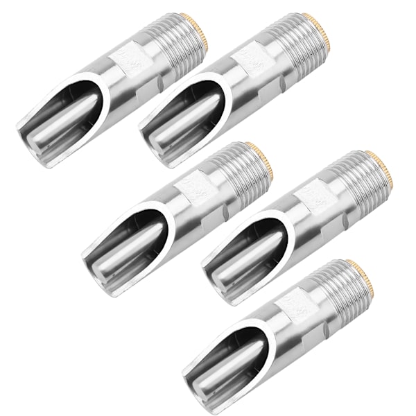 5 st Rostfritt stål Automatisk Grisnipplar Drinker Waterer Koppar Cap Andnäbb