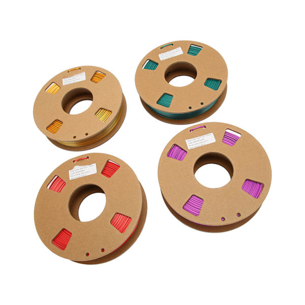 4 stk 3D-printerfilament Dual Color 1,75 mm 8,8oz Nettovægt 200 til 220 Celsius PLA-filament til 3D-påfyldningsudskiftning