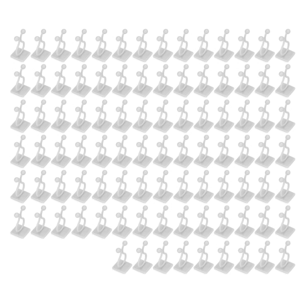 100 STK Klatreplantebeslag til vægplante Vinranker Fastgørelsesklemme Selvklæbende grenbeslag Sikringsspænde Hvid