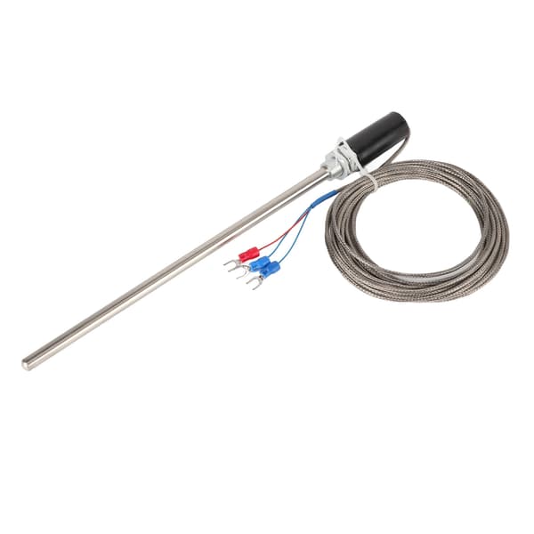 M12 Probe Termoelement PT100 Temperaturfølerprobe i rustfritt stål 200mm 0-400°C5m