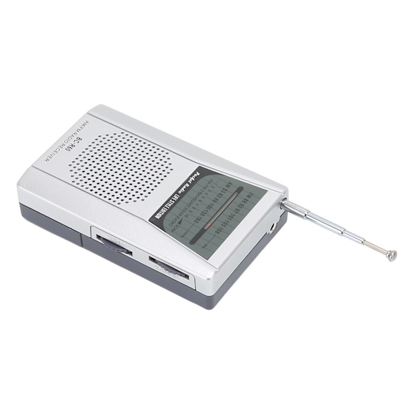 Bärbar AM FM-transistorradio 5W högtalare Batteridriven fickradio för rese-nödhem