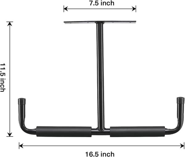 【NX】st garage hooks Compatible with ceiling mounting, heavy-duty ceiling-mounted garage hooks Compatible with wood, bicycle tools, black