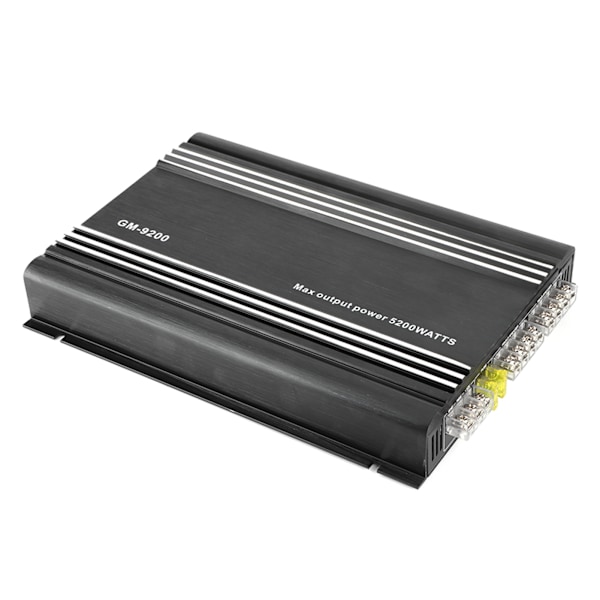 4x70W 4-kanals ljudeffektförstärkare 12V svart aluminiumlegering Auto Bil Hifi Stereo Amp