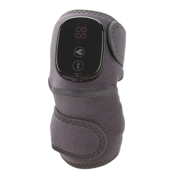 Uppvärmd Knä- och Armbågslinda Multifunktionell Hög Effektiv Förlängningsrem Uppvärmningsplattor Massagerare för Axlar Knän Armbågsmärta Relief Grå