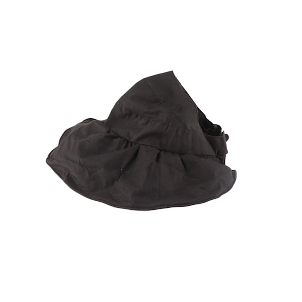 Summer Bucket Hat Dam Vikbar utomhus Vinylbeläggning UV-skydd Visir Solhatt för Beach Party Svart Gratis storlek