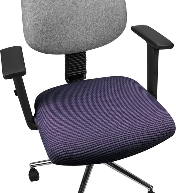 Mørkeblått elastisk spandex stolovertrekk, vaskbart, egnet for kontorstoler, restauranter, barer, bryllupsdekorasjoner
