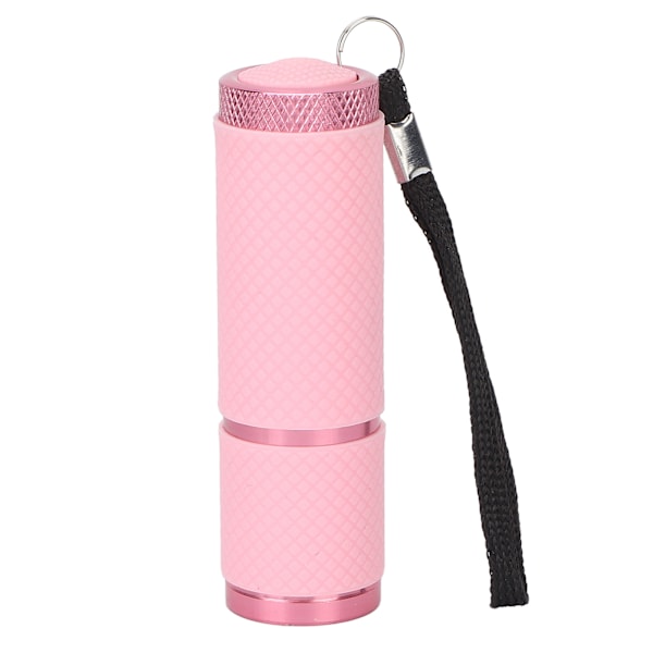 Lommelygteformet neglelampe Hjemmesalon Bærbar LED Negletørrer Nail Art Tool til Rhinestones Fiksering Rosa