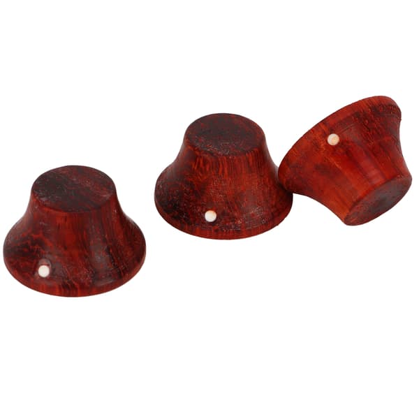 3 st Elgitarrknopp Eco Friendly Wood Gitarr Volymkontrollknopp Byte Redwood