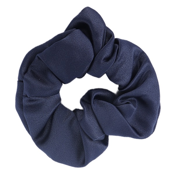 Elastiske hår Scrunchies Ren Farve Blødt stof Hårbånd Scrunchies Håraccessoirer til piger Mørkeblå