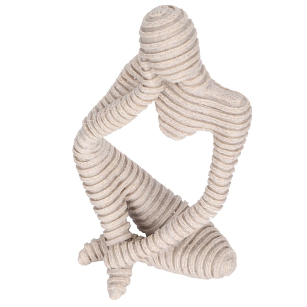 Resin Thinker Skulptur Abstrakt staty Samlarfigur Hallow Hemmakontoret Desktop Decor