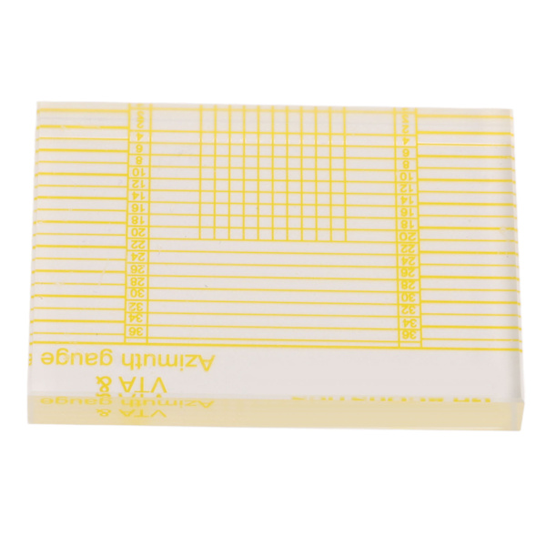 Azimuth Linjal Klartryckt Transparent Akryl Skivspelare Tonarm VTA Cartridge Azimuth Linjal