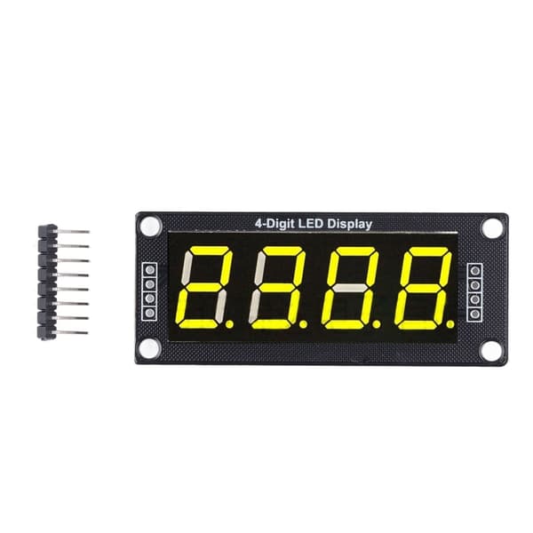 【NX】4st LED-segment digital displaymodul 4 bitar 7 segment PCB klockmodul 0,56 tum MRA172E Gul