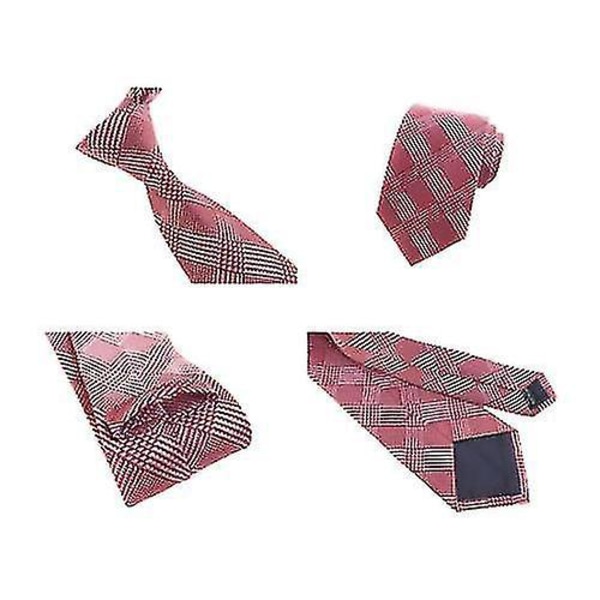 Sett med 3 brune paisley-stripete slips for menn - Perfekt for dress eller bryllupsgave