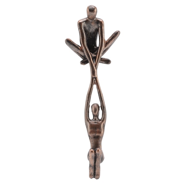 Elskere Skulptur Ornament Harpiks Abstrakt Kunst Statue Par Mann Løfter Kvinne Dansende Figurin