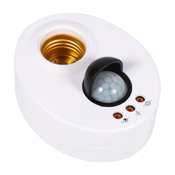 E27 110-250V Människokroppsinduktion Automatisk IR Infraröd sensor Ljussockel Bas Lamphållare