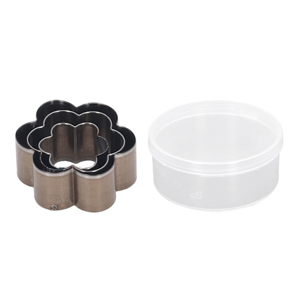 3 kpl Kukkakuvioinen Nahkaleikkuri 30 40 50 mm seostettu teräs nahka leikkaava leimamuotti DIY-käsitöille