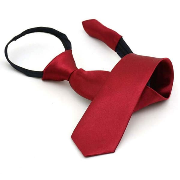 【NX】Ferdigknyttet slips ensfarget - Flere farger Röd red