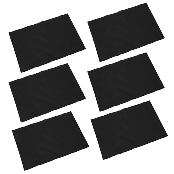 50 STK Rengøringsklud til ruder Tyk spejlrengøringsklud til Campingvogn Yacht Sort 20 cm X 30 cm / 7,9 X 11,8 tommer