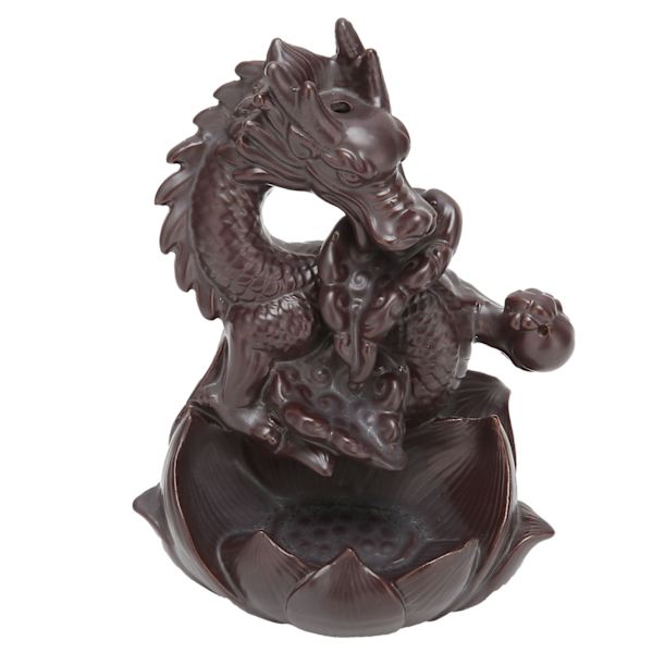 Dragon Røgelsebrænder Røg Tilbageflow Røgelseholder Håndværk Hørpynt Gave