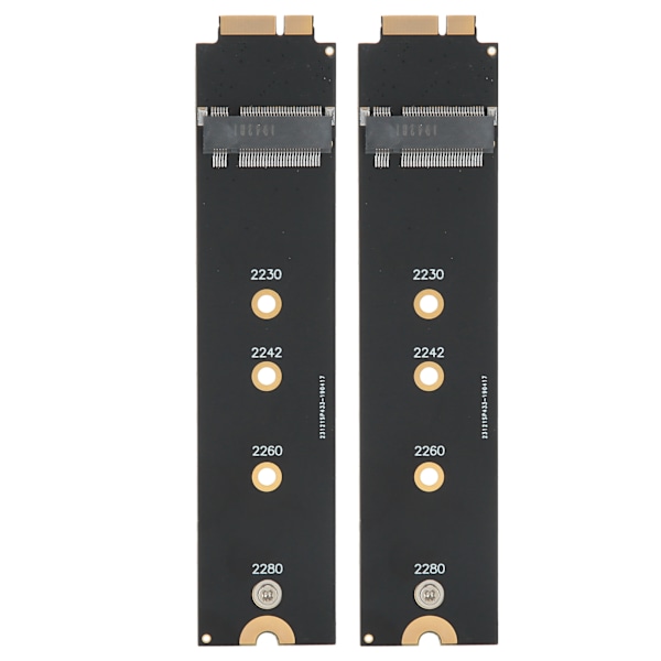 2st för SATA M.2 NGFF SSD till 2010 2011 för OS X Air A1370 A1369 Converter Adapter Card (12+6 kontakter)