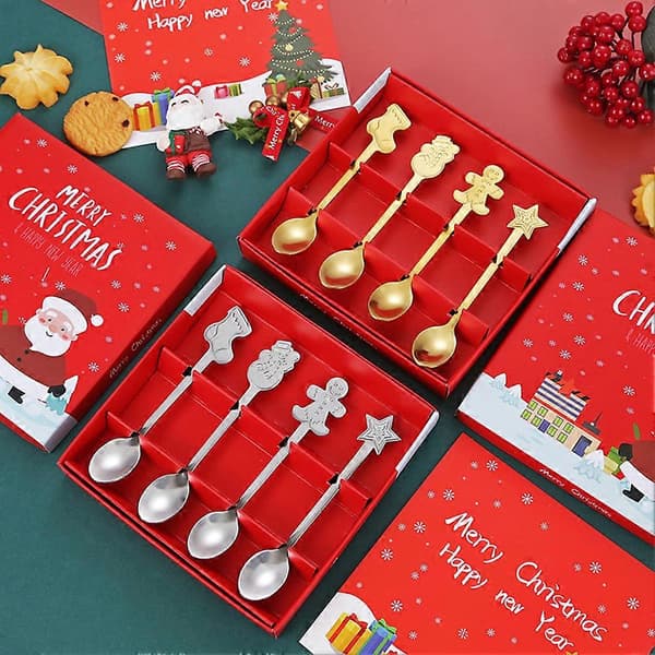 Julbestickset för julen Lättskött Tål maskindisk för eleganta julbord Silver