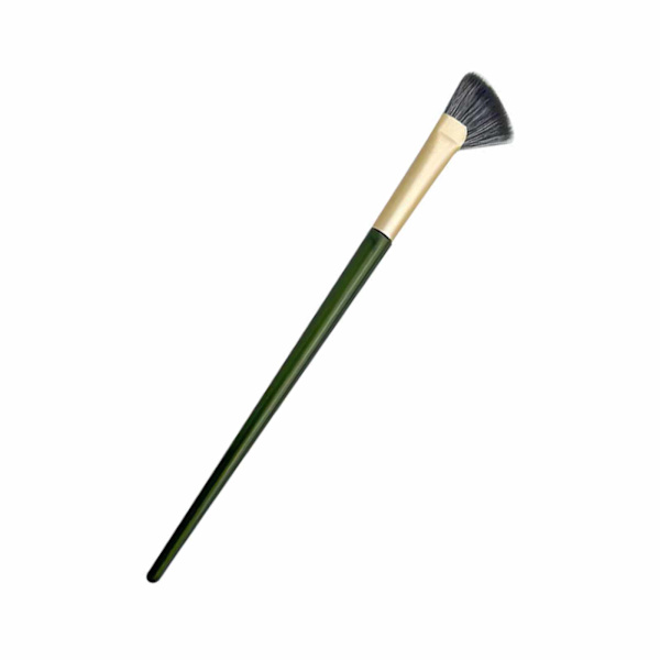 Halvfläktform Nose Shadow Brush Vinklad makeupborste Mjuka borstar Noskonturborste för nybörjare Professionell Svart